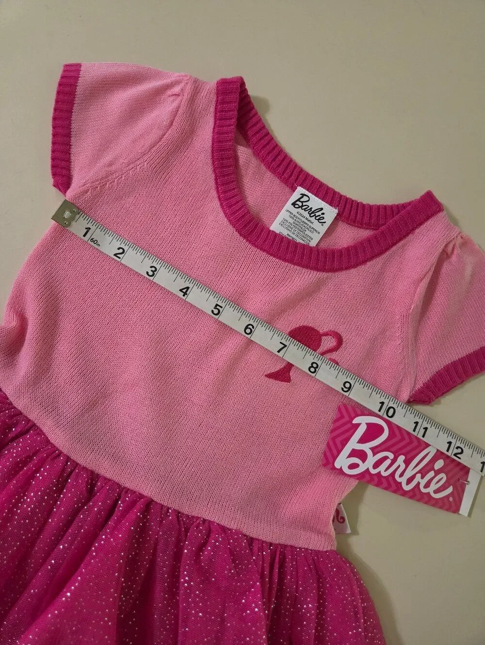 Barbie Baby Girl Pink Sweater Dress